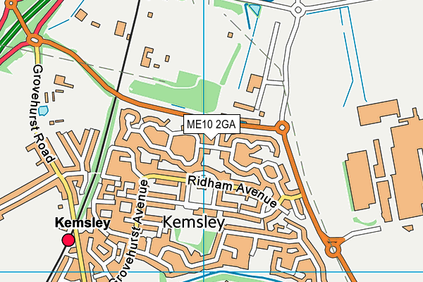 ME10 2GA map - OS VectorMap District (Ordnance Survey) ME10 2GA map - OS VectorMap District (Ordnance Survey)