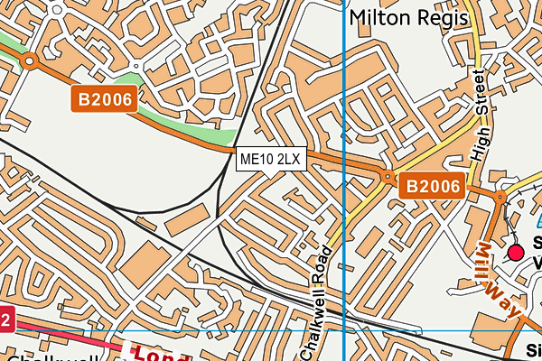 ME10 2LX map - OS VectorMap District (Ordnance Survey)
