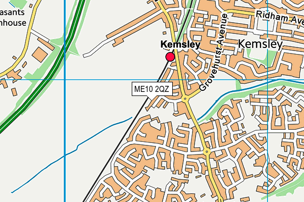ME10 2QZ map - OS VectorMap District (Ordnance Survey) ME10 2QZ map - OS VectorMap District (Ordnance Survey)