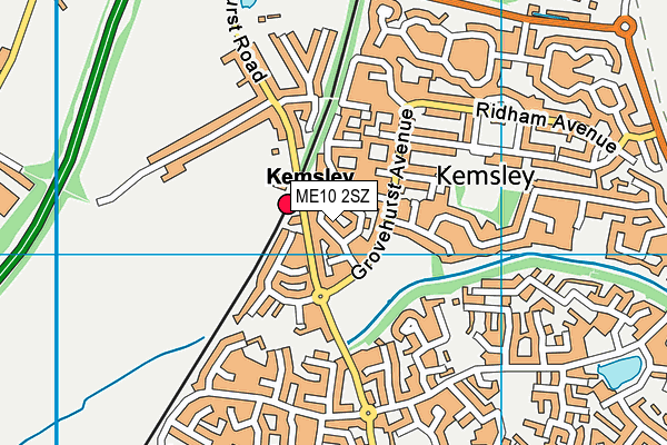 ME10 2SZ map - OS VectorMap District (Ordnance Survey) ME10 2SZ map - OS VectorMap District (Ordnance Survey)