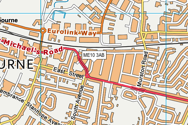ME10 3AB map - OS VectorMap District (Ordnance Survey) ME10 3AB map - OS VectorMap District (Ordnance Survey)