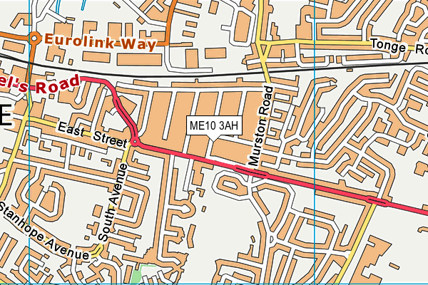 ME10 3AH map - OS VectorMap District (Ordnance Survey) ME10 3AH map - OS VectorMap District (Ordnance Survey)