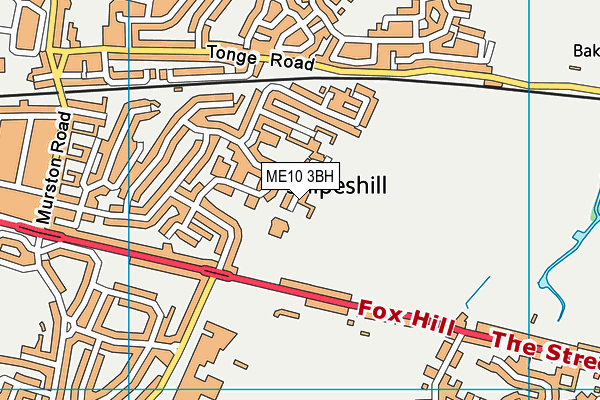 ME10 3BH map - OS VectorMap District (Ordnance Survey) ME10 3BH map - OS VectorMap District (Ordnance Survey)