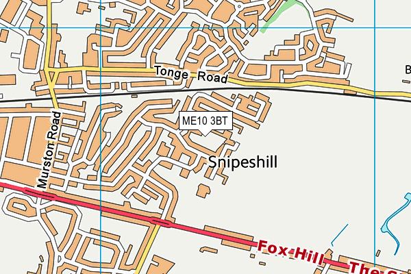 ME10 3BT map - OS VectorMap District (Ordnance Survey) ME10 3BT map - OS VectorMap District (Ordnance Survey)