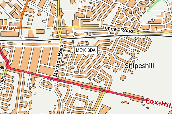 ME10 3DA map - OS VectorMap District (Ordnance Survey) ME10 3DA map - OS VectorMap District (Ordnance Survey)