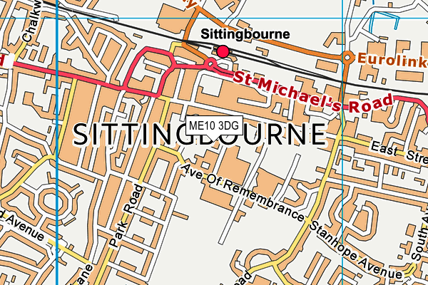 ME10 3DG map - OS VectorMap District (Ordnance Survey) ME10 3DG map - OS VectorMap District (Ordnance Survey)