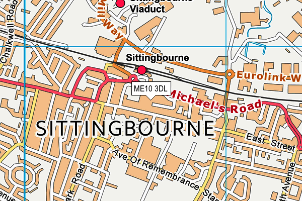 ME10 3DL map - OS VectorMap District (Ordnance Survey) ME10 3DL map - OS VectorMap District (Ordnance Survey)
