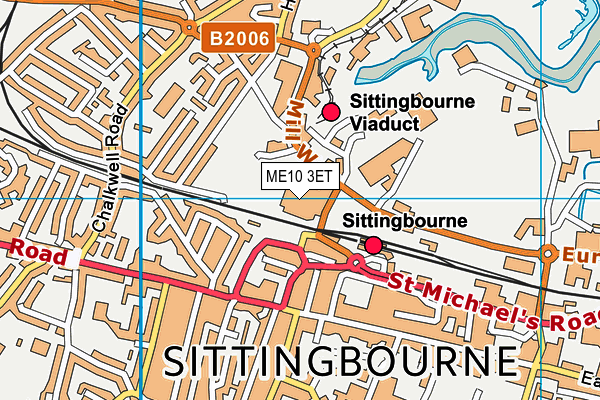 ME10 3ET map - OS VectorMap District (Ordnance Survey)