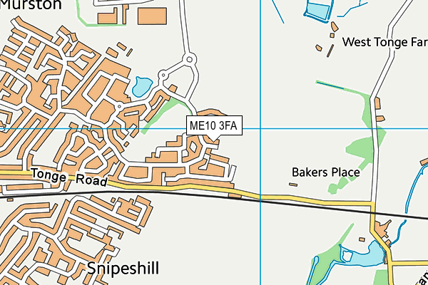 ME10 3FA map - OS VectorMap District (Ordnance Survey) ME10 3FA map - OS VectorMap District (Ordnance Survey)