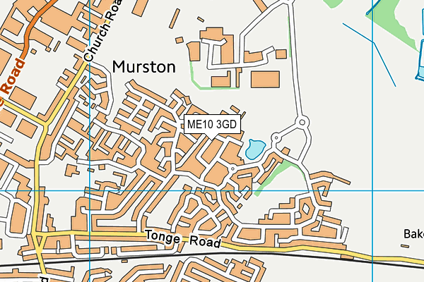 ME10 3GD map - OS VectorMap District (Ordnance Survey) ME10 3GD map - OS VectorMap District (Ordnance Survey)