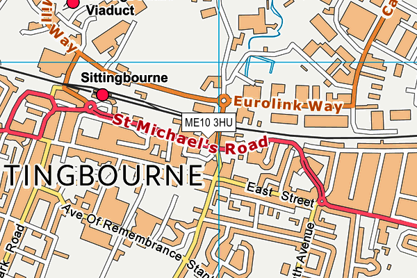 ME10 3HU map - OS VectorMap District (Ordnance Survey)