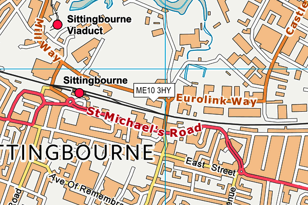 ME10 3HY map - OS VectorMap District (Ordnance Survey) ME10 3HY map - OS VectorMap District (Ordnance Survey)