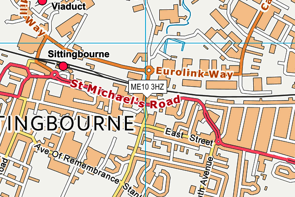 ME10 3HZ map - OS VectorMap District (Ordnance Survey) ME10 3HZ map - OS VectorMap District (Ordnance Survey)