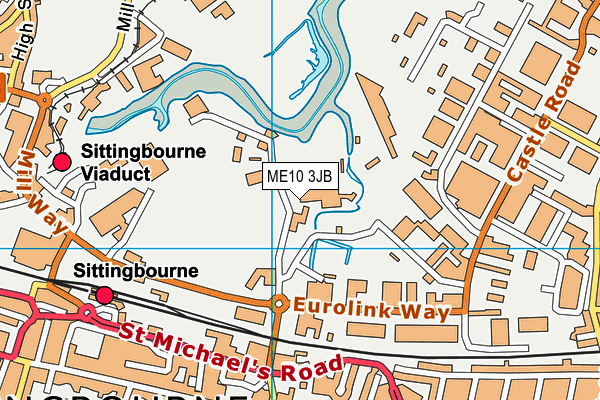 ME10 3JB map - OS VectorMap District (Ordnance Survey)