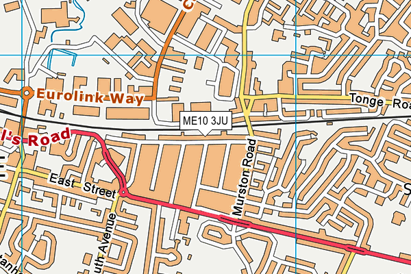 ME10 3JU map - OS VectorMap District (Ordnance Survey) ME10 3JU map - OS VectorMap District (Ordnance Survey)