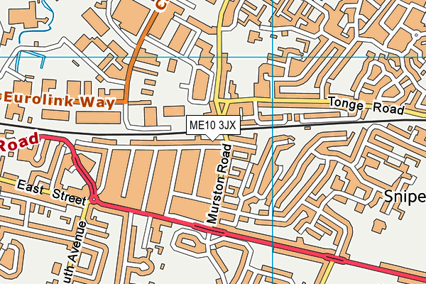 ME10 3JX map - OS VectorMap District (Ordnance Survey) ME10 3JX map - OS VectorMap District (Ordnance Survey)
