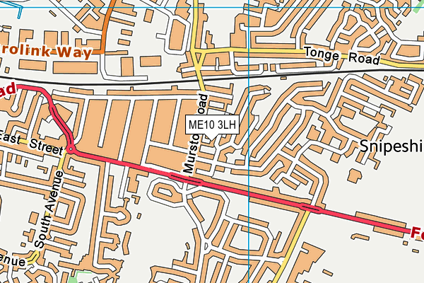 ME10 3LH map - OS VectorMap District (Ordnance Survey) ME10 3LH map - OS VectorMap District (Ordnance Survey)