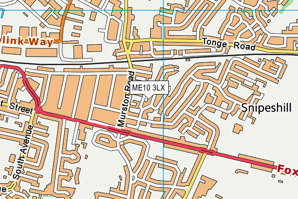 ME10 3LX map - OS VectorMap District (Ordnance Survey) ME10 3LX map - OS VectorMap District (Ordnance Survey)