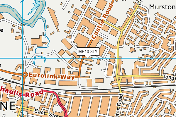 ME10 3LY map - OS VectorMap District (Ordnance Survey) ME10 3LY map - OS VectorMap District (Ordnance Survey)