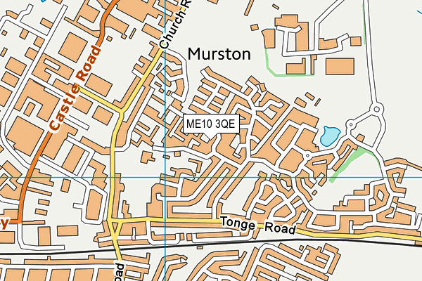 ME10 3QE map - OS VectorMap District (Ordnance Survey)
