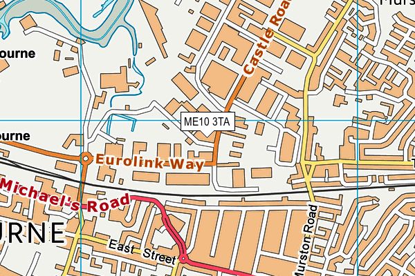 ME10 3TA map - OS VectorMap District (Ordnance Survey) ME10 3TA map - OS VectorMap District (Ordnance Survey)