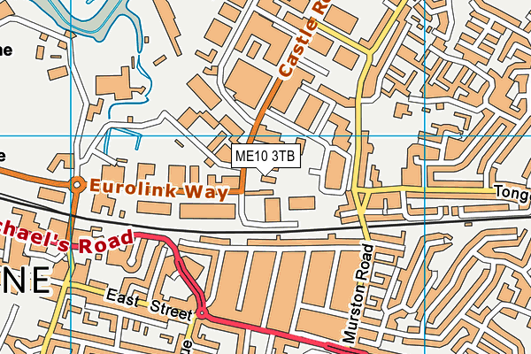 ME10 3TB map - OS VectorMap District (Ordnance Survey)