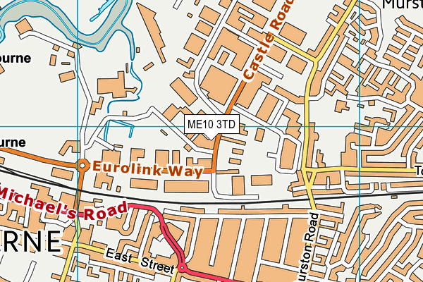 ME10 3TD map - OS VectorMap District (Ordnance Survey) ME10 3TD map - OS VectorMap District (Ordnance Survey)