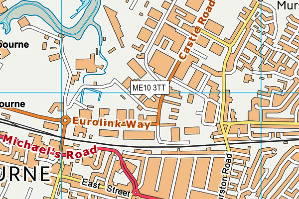 ME10 3TT map - OS VectorMap District (Ordnance Survey) ME10 3TT map - OS VectorMap District (Ordnance Survey)