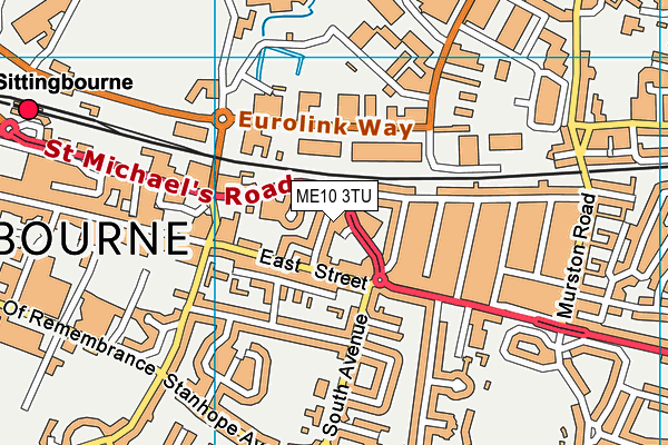 ME10 3TU map - OS VectorMap District (Ordnance Survey) ME10 3TU map - OS VectorMap District (Ordnance Survey)