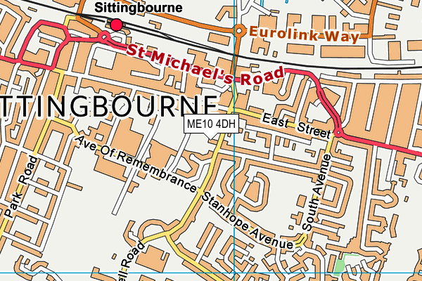 ME10 4DH map - OS VectorMap District (Ordnance Survey) ME10 4DH map - OS VectorMap District (Ordnance Survey)