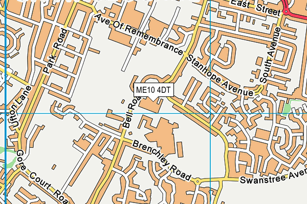 ME10 4DT map - OS VectorMap District (Ordnance Survey) ME10 4DT map - OS VectorMap District (Ordnance Survey)
