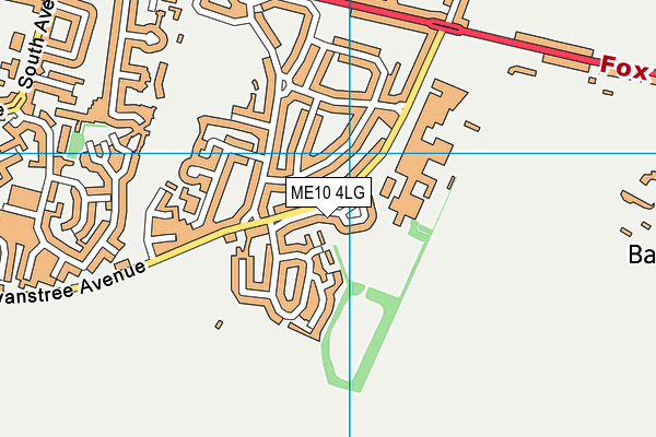 ME10 4LG map - OS VectorMap District (Ordnance Survey) ME10 4LG map - OS VectorMap District (Ordnance Survey)