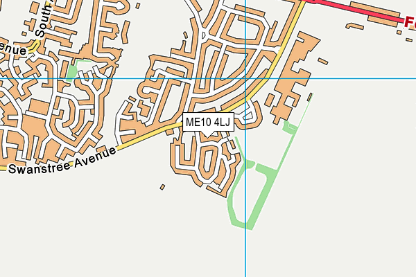 ME10 4LJ map - OS VectorMap District (Ordnance Survey) ME10 4LJ map - OS VectorMap District (Ordnance Survey)