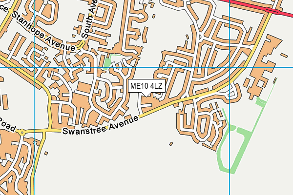 ME10 4LZ map - OS VectorMap District (Ordnance Survey) ME10 4LZ map - OS VectorMap District (Ordnance Survey)