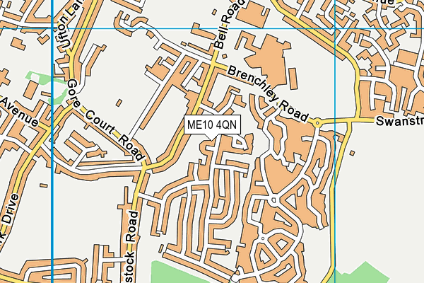 ME10 4QN map - OS VectorMap District (Ordnance Survey) ME10 4QN map - OS VectorMap District (Ordnance Survey)