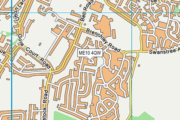 ME10 4QW map - OS VectorMap District (Ordnance Survey) ME10 4QW map - OS VectorMap District (Ordnance Survey)
