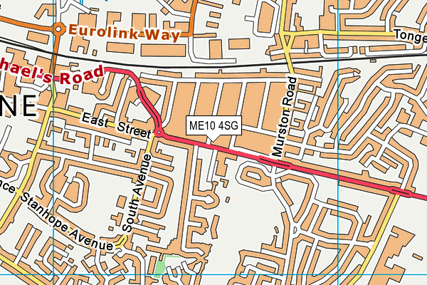 ME10 4SG map - OS VectorMap District (Ordnance Survey) ME10 4SG map - OS VectorMap District (Ordnance Survey)