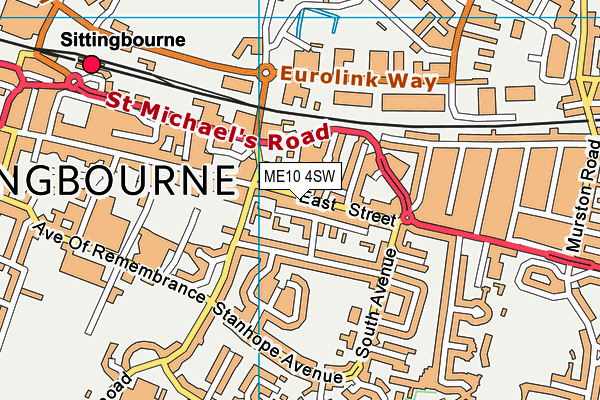 ME10 4SW map - OS VectorMap District (Ordnance Survey) ME10 4SW map - OS VectorMap District (Ordnance Survey)