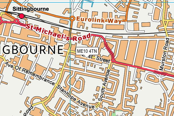 ME10 4TN map - OS VectorMap District (Ordnance Survey) ME10 4TN map - OS VectorMap District (Ordnance Survey)
