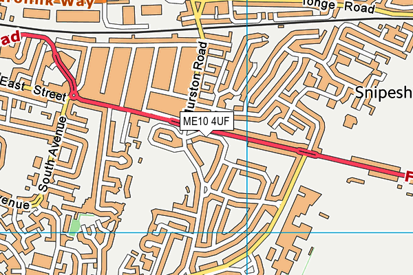 ME10 4UF map - OS VectorMap District (Ordnance Survey) ME10 4UF map - OS VectorMap District (Ordnance Survey)