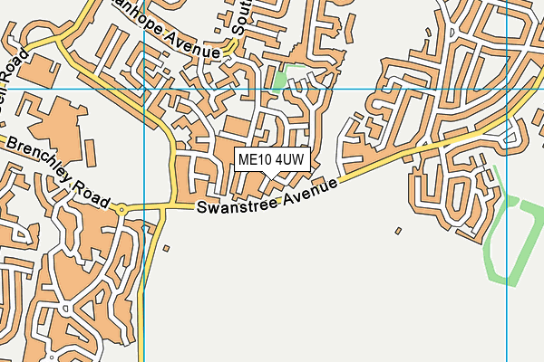 ME10 4UW map - OS VectorMap District (Ordnance Survey) ME10 4UW map - OS VectorMap District (Ordnance Survey)