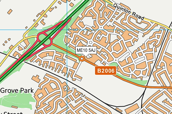 ME10 5AJ map - OS VectorMap District (Ordnance Survey) ME10 5AJ map - OS VectorMap District (Ordnance Survey)