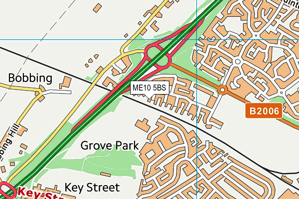 ME10 5BS map - OS VectorMap District (Ordnance Survey) ME10 5BS map - OS VectorMap District (Ordnance Survey)