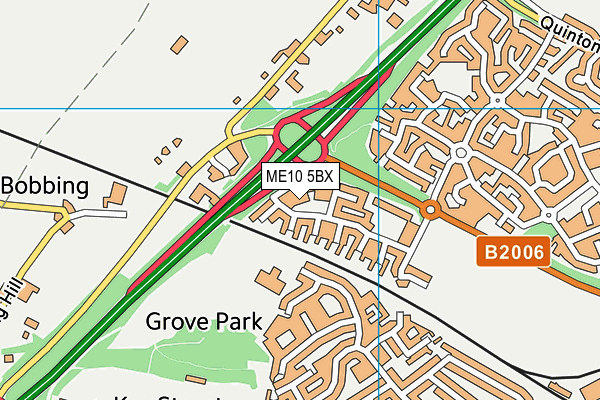 ME10 5BX map - OS VectorMap District (Ordnance Survey) ME10 5BX map - OS VectorMap District (Ordnance Survey)