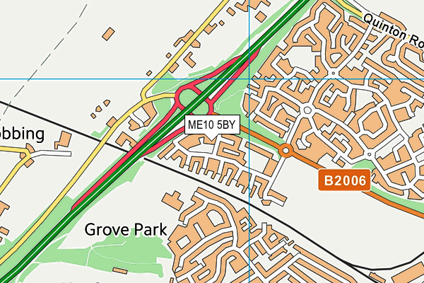 ME10 5BY map - OS VectorMap District (Ordnance Survey) ME10 5BY map - OS VectorMap District (Ordnance Survey)