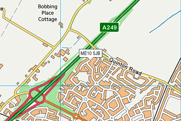 ME10 5JB map - OS VectorMap District (Ordnance Survey) ME10 5JB map - OS VectorMap District (Ordnance Survey)