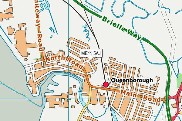 ME11 5AJ map - OS VectorMap District (Ordnance Survey) ME11 5AJ map - OS VectorMap District (Ordnance Survey)