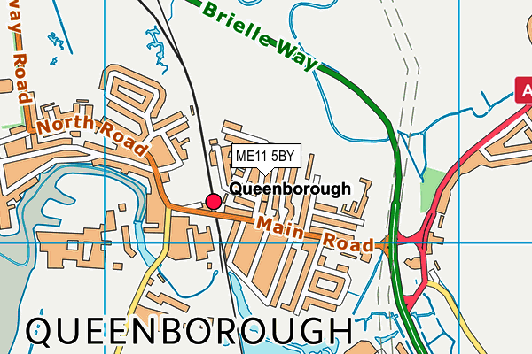 ME11 5BY map - OS VectorMap District (Ordnance Survey)