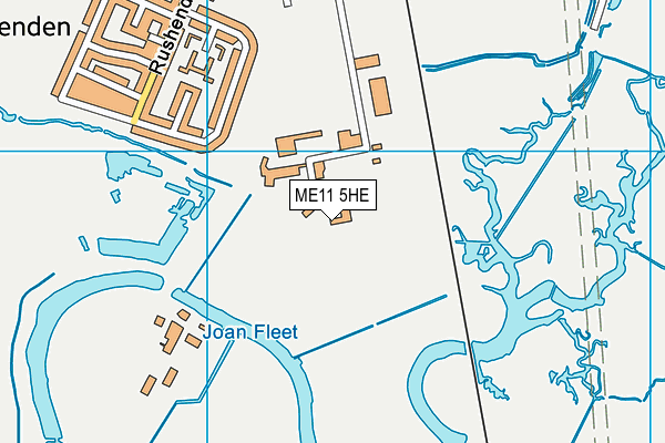 ME11 5HE map - OS VectorMap District (Ordnance Survey) ME11 5HE map - OS VectorMap District (Ordnance Survey)