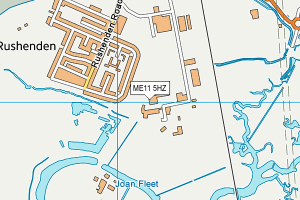 ME11 5HZ map - OS VectorMap District (Ordnance Survey) ME11 5HZ map - OS VectorMap District (Ordnance Survey)